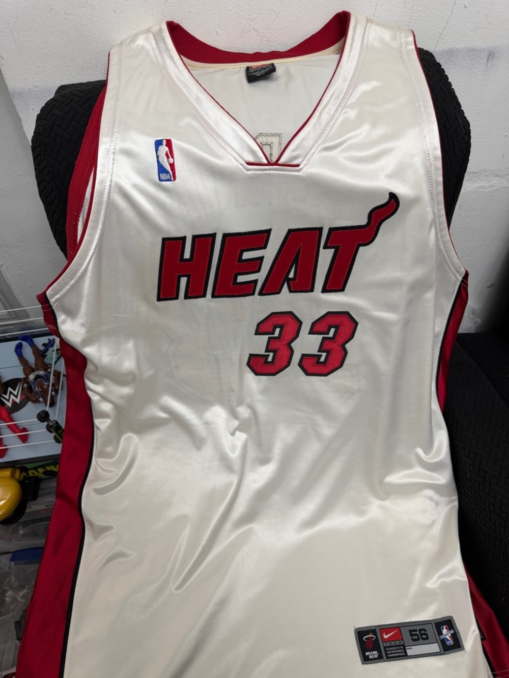 Nike White and Red Team Dri-FIT Basketball Jersey